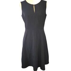 Calvin Klein Sleeveless Fit & Flare Black Midi Dress Size 8